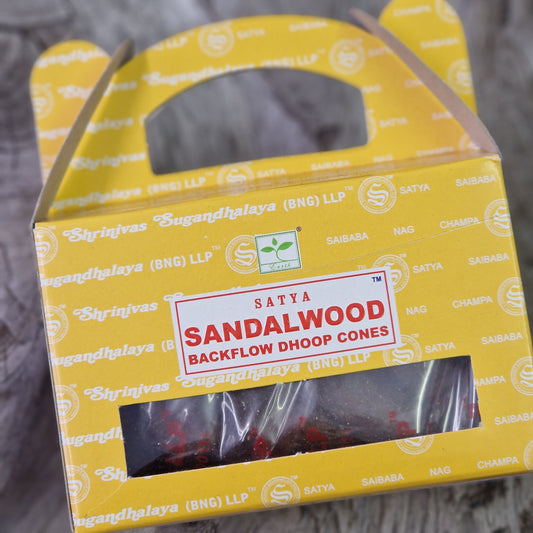 Sandalwood Satya Backflow Dhoop Cones