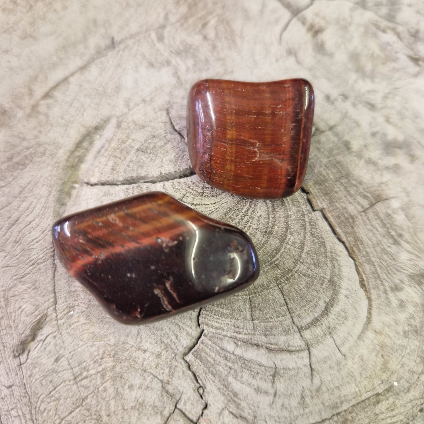 Red Tigers Eye Tumble Stone