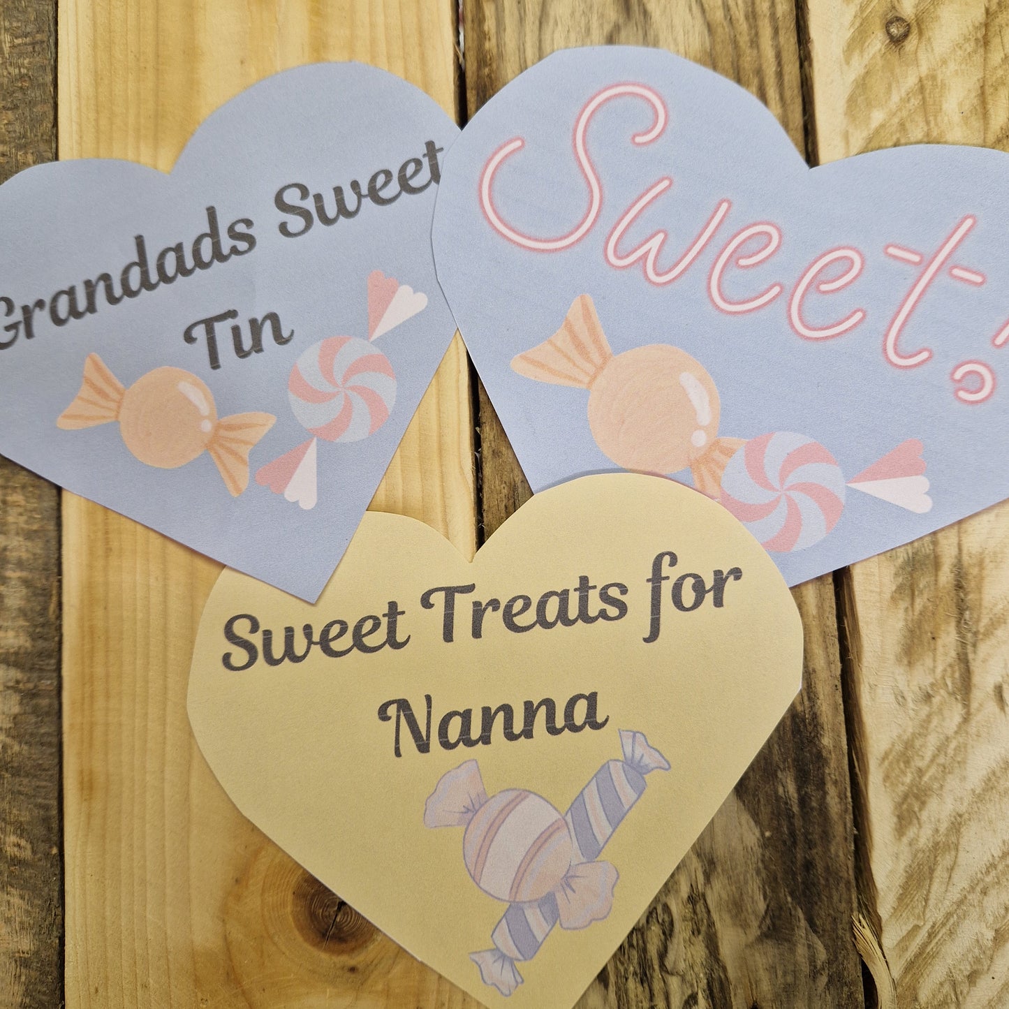 Sweet tins containing 300g of popular sweets from the Ye Olde Tuck Shop Range