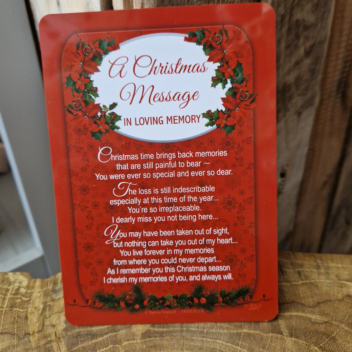 A Christmas Message in loving memory